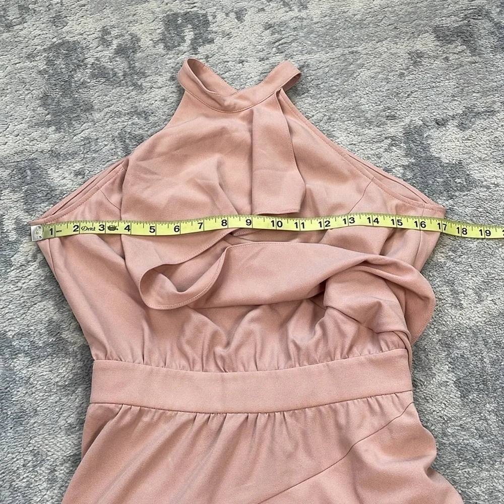 NWT Marissa Webb Alanis Dress Vintage Rose Pink Ruffle Mini Open Back Sz XS